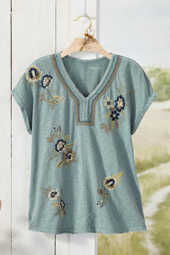 Pagosa Springs Embroidered Tee